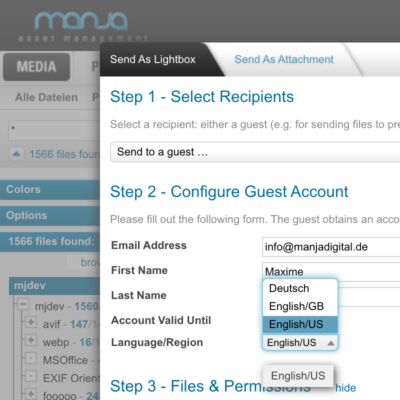 Language setting for guest users